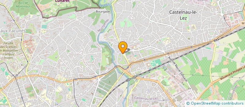 localisation de l'entreprise R.S.B.  CASTELNAU-LE-LEZ