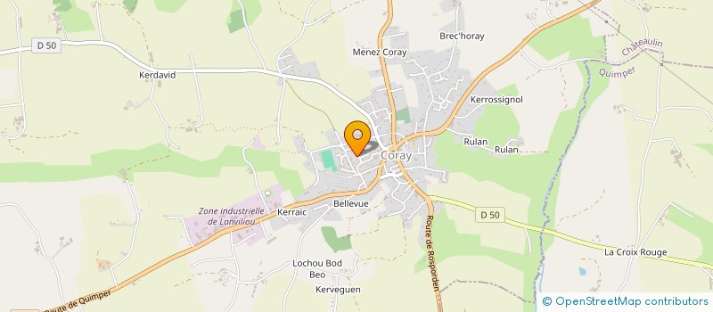 localisation de l'entreprise R.S.B.A  CORAY