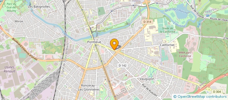 localisation de l'entreprise R.S. BATISO à LE MANS