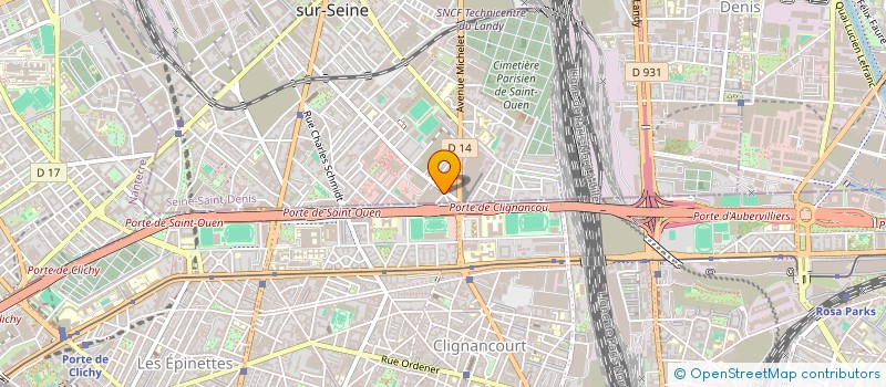 localisation de l'entreprise R.S.C.A. à SAINT-OUEN-SUR-SEINE