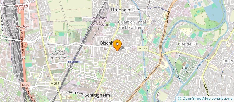 localisation de l'entreprise R.S. DIFFUSION  BISCHHEIM