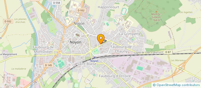 localisation de l'entreprise R.S.G. BATIMENT  NOYON