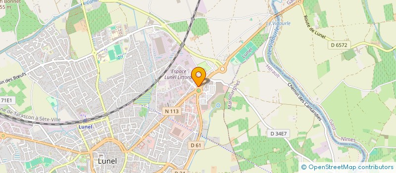 localisation de l'entreprise R.S.G PECHE PASSION  LUNEL