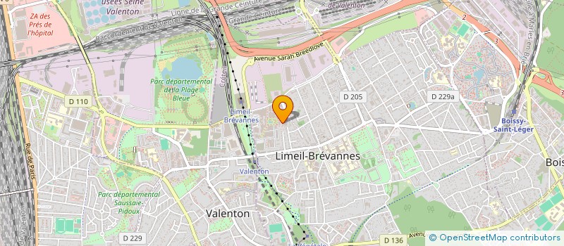 localisation de l'entreprise R.S.G.S & DECO  LIMEIL-BREVANNES