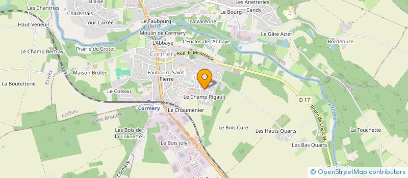 localisation de l'entreprise R.S.H.  CORMERY