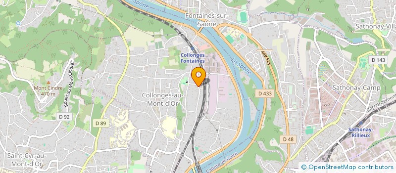 localisation de l'entreprise R.S.H. IMMOBILIER  COLLONGES-AU-MONT-D'OR