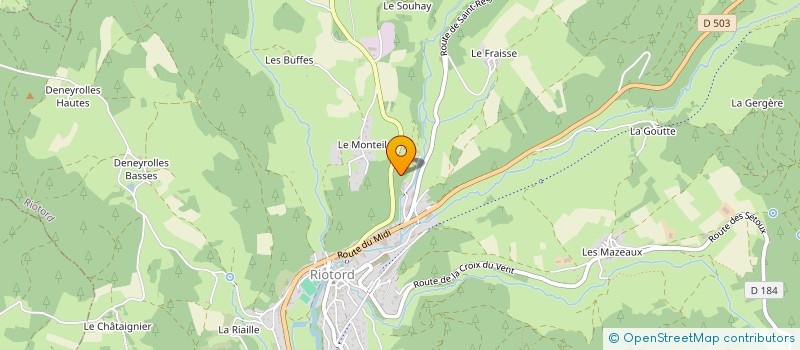 localisation de l'entreprise R.S. HOLDING  RIOTORD