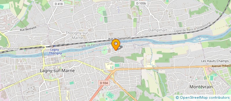 localisation de l'entreprise R.S HOLDING à LAGNY-SUR-MARNE