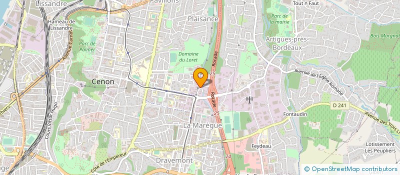 localisation de l'entreprise R.S.I.L FRANCE  CENON