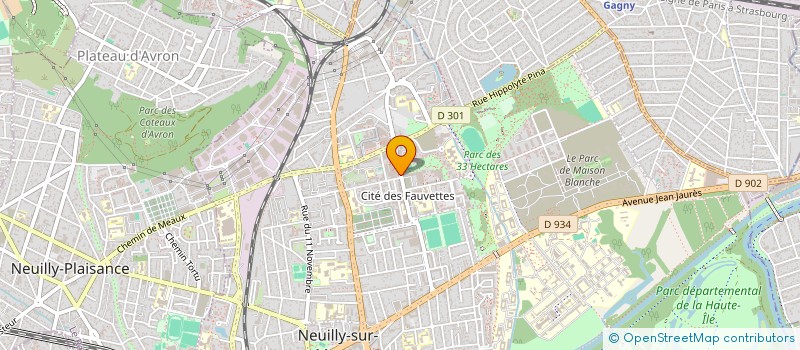 localisation de l'entreprise R. S. N. à NEUILLY-SUR-MARNE