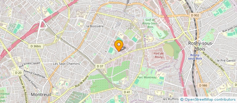 localisation de l'entreprise R.S.P à MONTREUIL