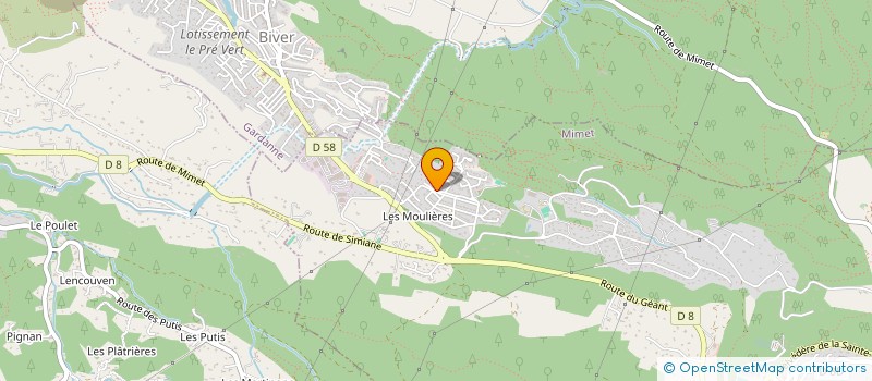 localisation de l'entreprise R.S.P. REALISATIONS SUD PROJETS  MIMET