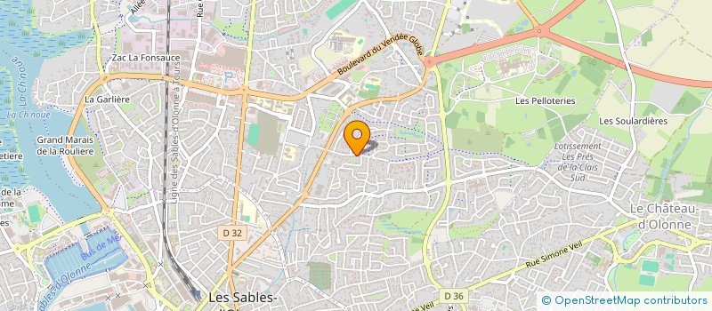 localisation de l'entreprise R.S.R. à LES SABLES D'OLONNE