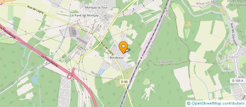 localisation de l'entreprise R.S RENOBAT à VILLEVAUDE