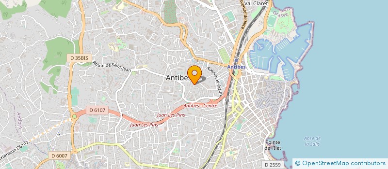 localisation de l'entreprise R.S. TRANSFERT à ANTIBES