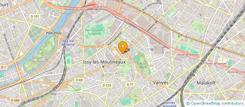 localisation de l'entreprise R.S TRAVAUX & SERVICES à ISSY-LES-MOULINEAUX
