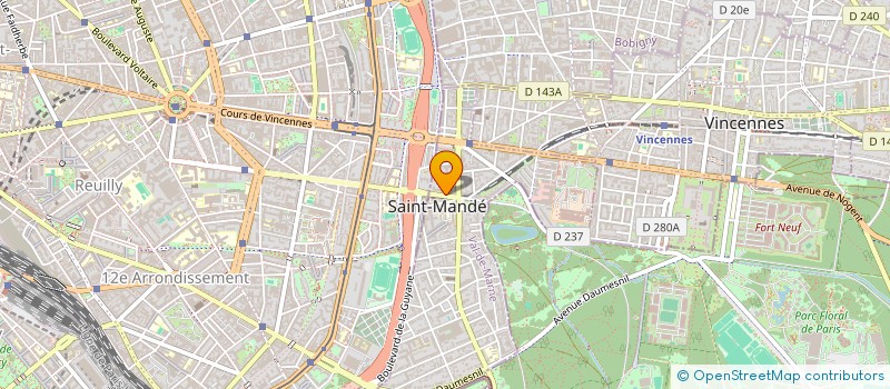 localisation de l'entreprise R S V à SAINT-MANDE