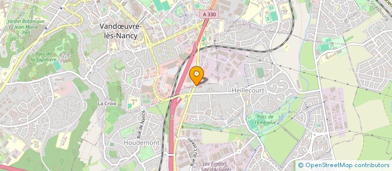 localisation de l'entreprise R.S.V. CEZARD à VANDŒUVRE-LES-NANCY