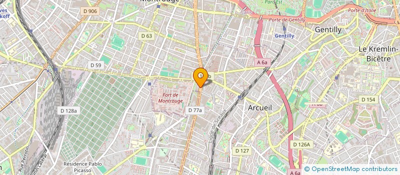 localisation de l'entreprise R&SA IMMO  ARCUEIL