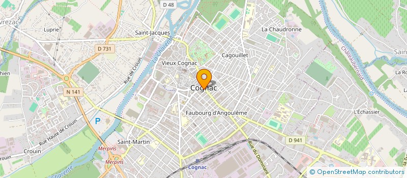 localisation de l'entreprise R.SHOP' à COGNAC