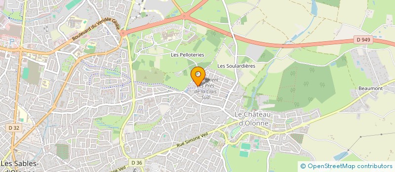 localisation de l'entreprise R STREET à LES SABLES D'OLONNE