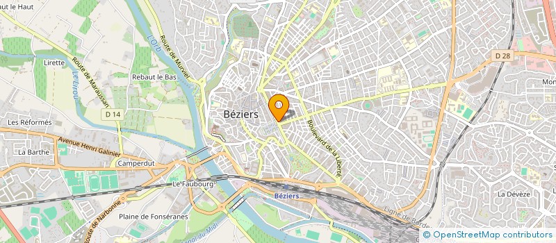 localisation de l'entreprise R' STUDIO ARCHITECTES  BEZIERS