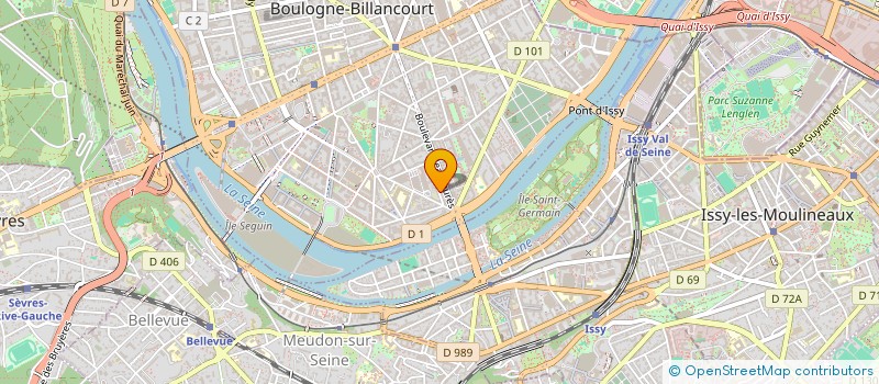 localisation de l'entreprise R-SYSTEME à BOULOGNE-BILLANCOURT