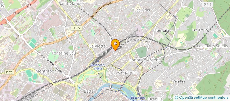 localisation de l'entreprise R SYSTEMS à BESANCON