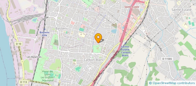 localisation de l'entreprise R.T  CARBON-BLANC