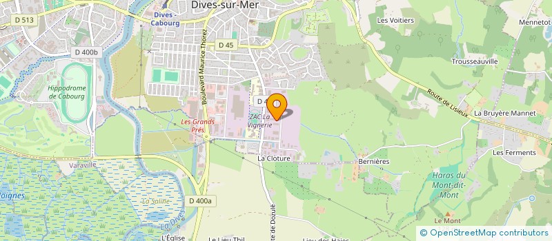 localisation de l'entreprise R & T  DIVES-SUR-MER