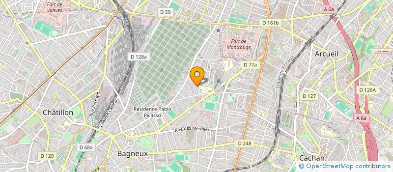 localisation de l'entreprise R.T à BAGNEUX