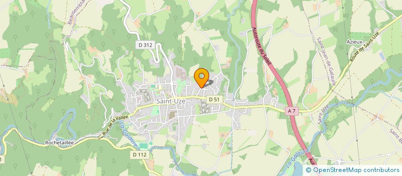 localisation de l'entreprise R.T.A  SAINT-UZE
