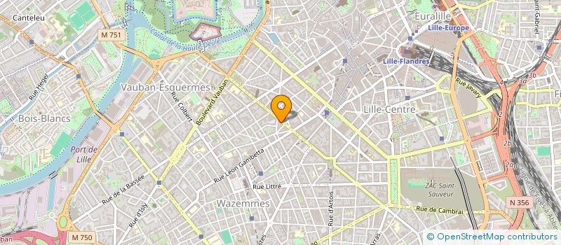 localisation de l'entreprise R.T.A.B  LILLE