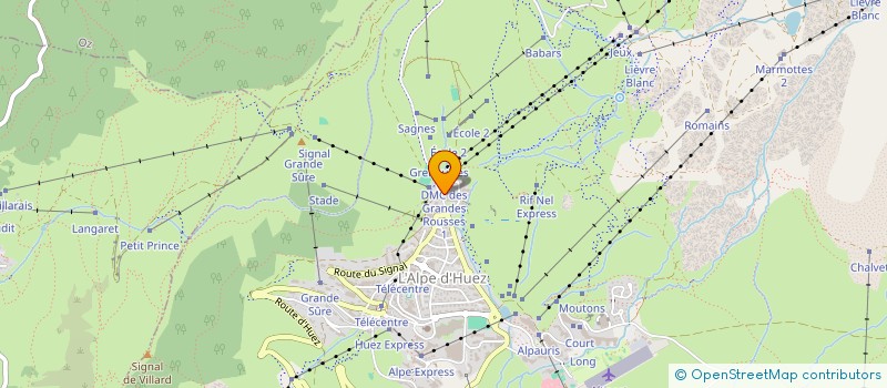 localisation de l'entreprise R.T ALPE-AURIS  HUEZ