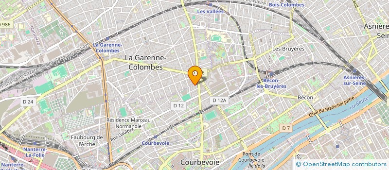 localisation de l'entreprise R.T.B.92 à COURBEVOIE