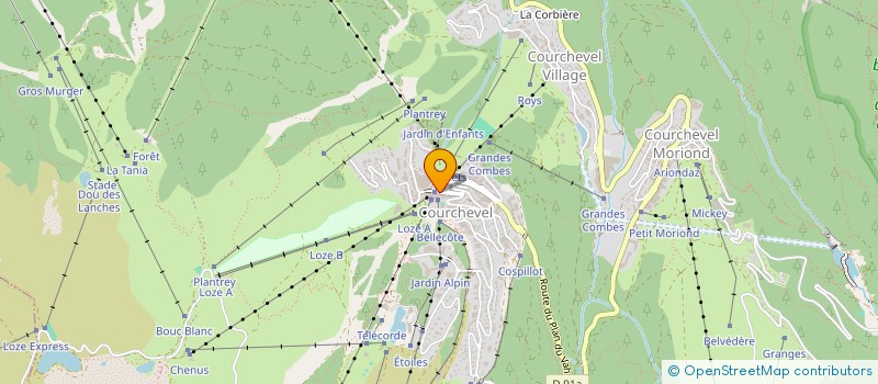 localisation de l'entreprise R.T.C. à COURCHEVEL