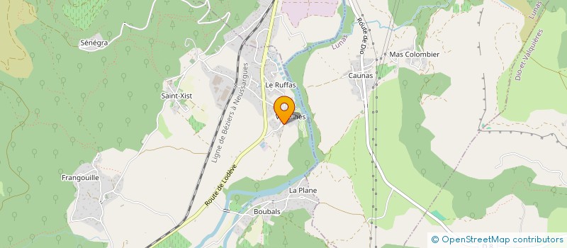 localisation de l'entreprise R.T.C.  GRAISSESSAC