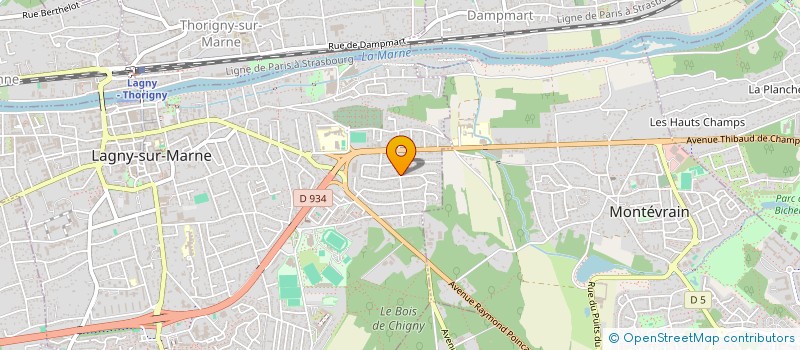localisation de l'entreprise R.T.C.E. à LAGNY-SUR-MARNE