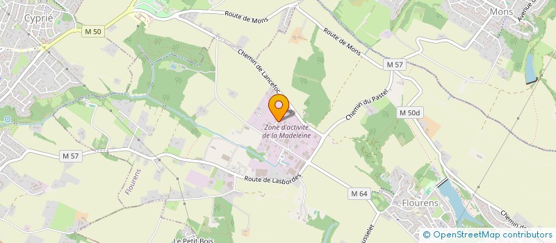 localisation de l'entreprise R-T-E à FLOURENS