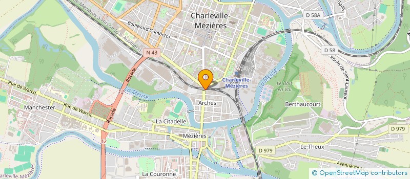 localisation de l'entreprise R.T.E.  CHARLEVILLE-MEZIERES