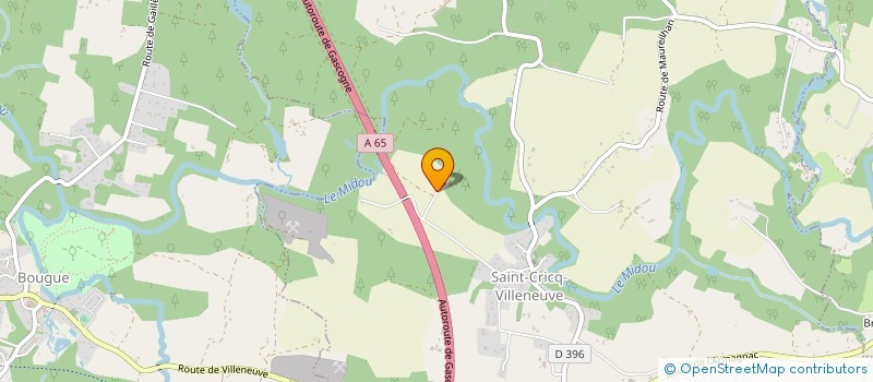 localisation de l'entreprise R&T IMMO  SAINT-CRICQ-VILLENEUVE