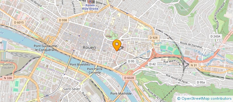 localisation de l'entreprise R.T IMMOBILIER à ROUEN