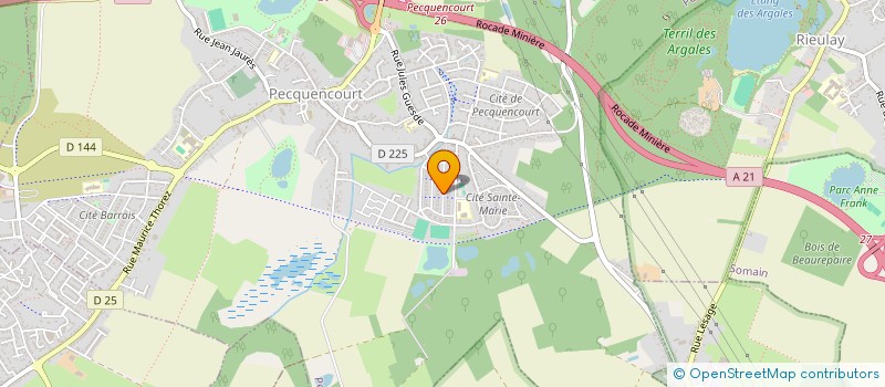 localisation de l'entreprise R.T.J.  PECQUENCOURT