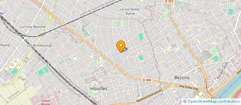 localisation de l'entreprise R.T.M STAR  HOUILLES