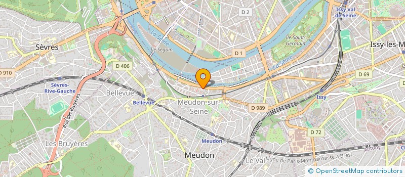 localisation de l'entreprise R.T.P.GO à MEUDON