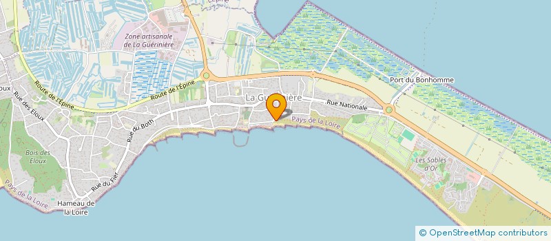 localisation de l'entreprise R.T.P.M.  LA GUERINIERE