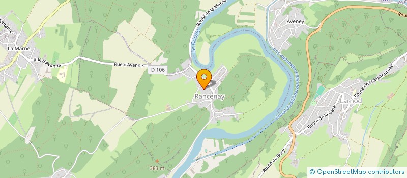 localisation de l'entreprise R.T.S. RENOVATION TRAVAUX SERVICES  RANCENAY