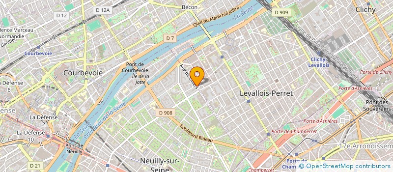 localisation de l'entreprise R-TED à LEVALLOIS-PERRET