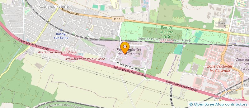 localisation de l'entreprise R. THUARD à ROSNY-SUR-SEINE