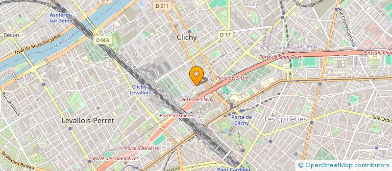 localisation de l'entreprise R TRANSPORT DISTRIBUTION à CLICHY